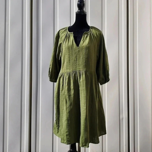 London Times Womens Green Dress Medium - Picture 4 of 11